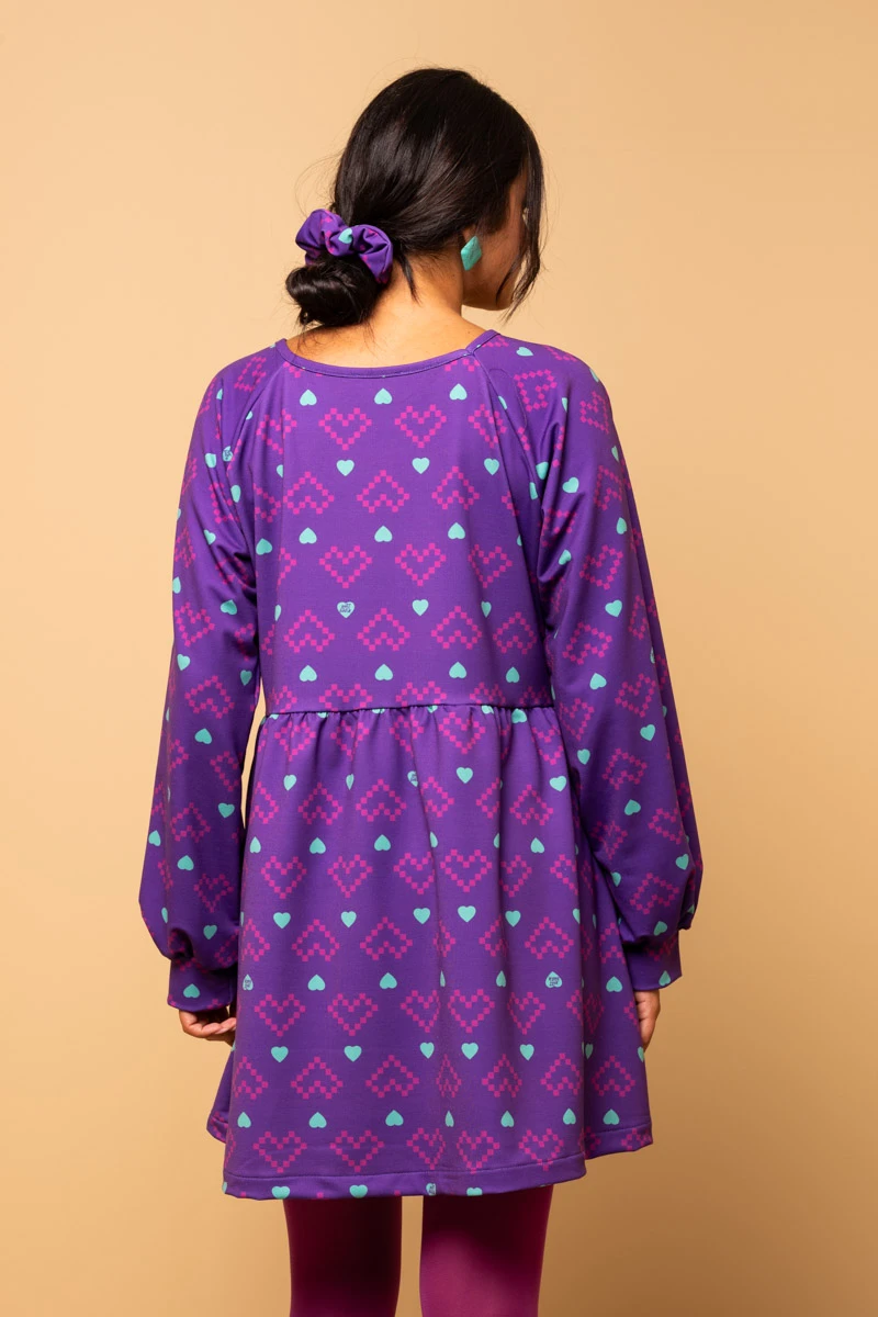 melina-mini-dress-purple-pixel-hearts-fouter-forema-me-tsepes-petit-boutik-6