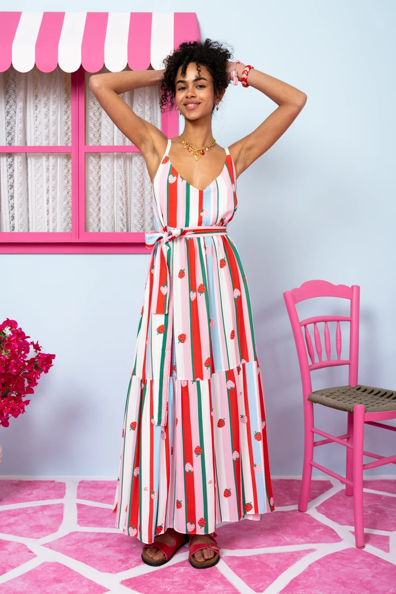 athena-dress-vis-multi-stripes-strawberries-forema-me-zoni-tsepes-petit-boutik-6